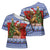 Russia Christmas Cross Shoulder Shirt Brown Bear Playing Balalaika - Wonder Print Shop