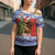 Russia Christmas Cross Shoulder Shirt Brown Bear Playing Balalaika - Wonder Print Shop