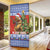Russia Christmas Door Cover Brown Bear Playing Balalaika - Wonder Print Shop