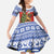 Russia Christmas Family Matching Off Shoulder Maxi Dress and Hawaiian Shirt Brown Bear Playing Balalaika - Wonder Print Shop