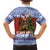 Russia Christmas Family Matching Summer Maxi Dress and Hawaiian Shirt Brown Bear Playing Balalaika - Wonder Print Shop