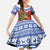 Russia Christmas Family Matching Summer Maxi Dress and Hawaiian Shirt Brown Bear Playing Balalaika - Wonder Print Shop