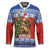 Russia Christmas Hockey Jersey Brown Bear Playing Balalaika - Wonder Print Shop