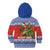Russia Christmas Kid Hoodie Brown Bear Playing Balalaika - Wonder Print Shop