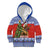 Russia Christmas Kid Hoodie Brown Bear Playing Balalaika - Wonder Print Shop