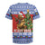 Russia Christmas Rugby Jersey Brown Bear Playing Balalaika - Wonder Print Shop