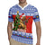 Russia Christmas Rugby Jersey Brown Bear Playing Balalaika - Wonder Print Shop