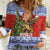 Russia Christmas Women Casual Shirt Brown Bear Playing Balalaika - Wonder Print Shop