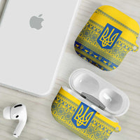 Ukraine Trident Christmas AirPods Case Vyshyvanka Patterns - Wonder Print Shop