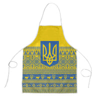 Ukraine Trident Christmas Apron Vyshyvanka Patterns - Wonder Print Shop