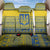 Ukraine Trident Christmas Back Car Seat Cover Vyshyvanka Patterns - Wonder Print Shop