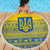 Ukraine Trident Christmas Beach Blanket Vyshyvanka Patterns - Wonder Print Shop