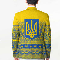 Ukraine Trident Christmas Blazer Vyshyvanka Patterns - Wonder Print Shop