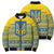 Ukraine Trident Christmas Bomber Puffer Jacket Vyshyvanka Patterns - Wonder Print Shop