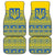 Ukraine Trident Christmas Car Mats Vyshyvanka Patterns - Wonder Print Shop