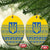 Ukraine Trident Christmas Ceramic Ornament Vyshyvanka Patterns - Wonder Print Shop