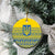 Ukraine Trident Christmas Ceramic Ornament Vyshyvanka Patterns - Wonder Print Shop