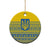 Ukraine Trident Christmas Ceramic Ornament Vyshyvanka Patterns - Wonder Print Shop