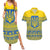 Ukraine Trident Christmas Couples Matching Summer Maxi Dress and Hawaiian Shirt Vyshyvanka Patterns - Wonder Print Shop