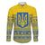 Ukraine Trident Christmas Family Matching Long Sleeve Bodycon Dress and Hawaiian Shirt Vyshyvanka Patterns - Wonder Print Shop
