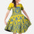 Ukraine Trident Christmas Family Matching Mermaid Dress and Hawaiian Shirt Vyshyvanka Patterns - Wonder Print Shop