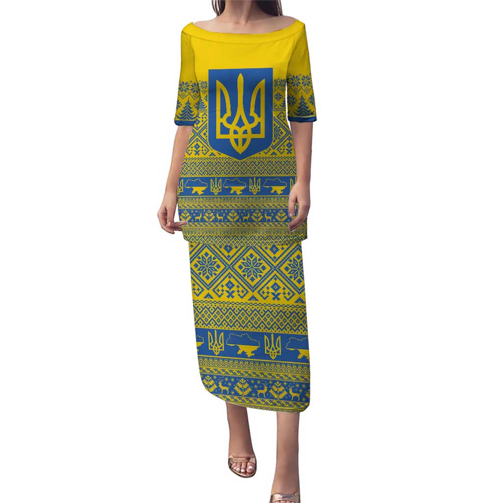 Ukraine Trident Christmas Puletasi Vyshyvanka Patterns - Wonder Print Shop