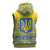 Ukraine Trident Christmas Sleeveless Hoodie Vyshyvanka Patterns - Wonder Print Shop