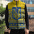 Ukraine Trident Christmas Sleeveless Puffer Jacket Vyshyvanka Patterns - Wonder Print Shop