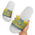 Ukraine Trident Christmas Slide Sandals Vyshyvanka Patterns - Wonder Print Shop