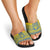 Ukraine Trident Christmas Slide Sandals Vyshyvanka Patterns - Wonder Print Shop