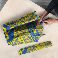 Ukraine Trident Christmas Umbrella Vyshyvanka Patterns - Wonder Print Shop
