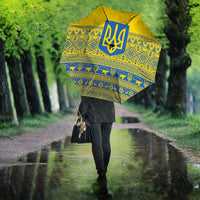 Ukraine Trident Christmas Umbrella Vyshyvanka Patterns - Wonder Print Shop