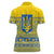 Ukraine Trident Christmas Women Polo Shirt Vyshyvanka Patterns - Wonder Print Shop