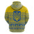 Ukraine Trident Christmas Zip Hoodie Vyshyvanka Patterns - Wonder Print Shop