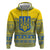 Ukraine Trident Christmas Zip Hoodie Vyshyvanka Patterns - Wonder Print Shop