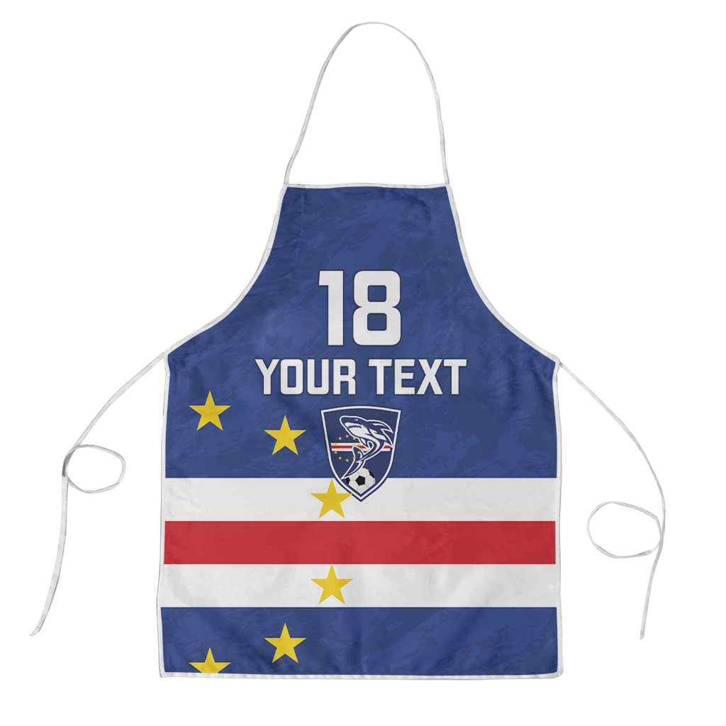 Cape Verde Football Custom Apron Go Champion Sporty Style - Wonder Print Shop