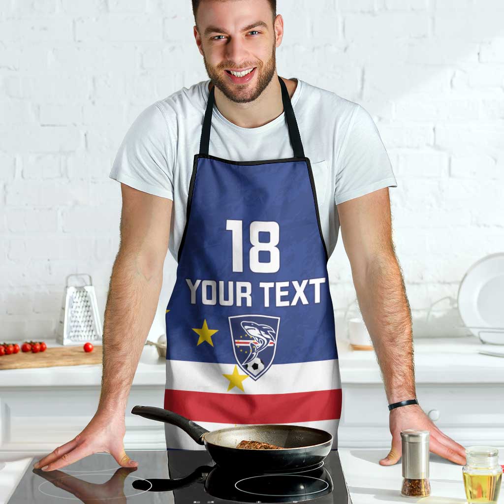 Cape Verde Football Custom Apron Go Champion Sporty Style - Wonder Print Shop