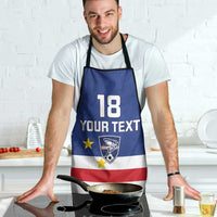 Cape Verde Football Custom Apron Go Champion Sporty Style - Wonder Print Shop