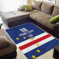 Cape Verde Football Custom Area Rug Go Champion Sporty Style - Wonder Print Shop