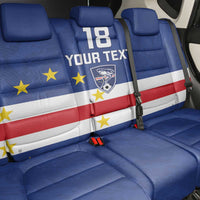Cape Verde Football Custom Back Car Seat Cover Go Champion Sporty Style - Wonder Print Shop