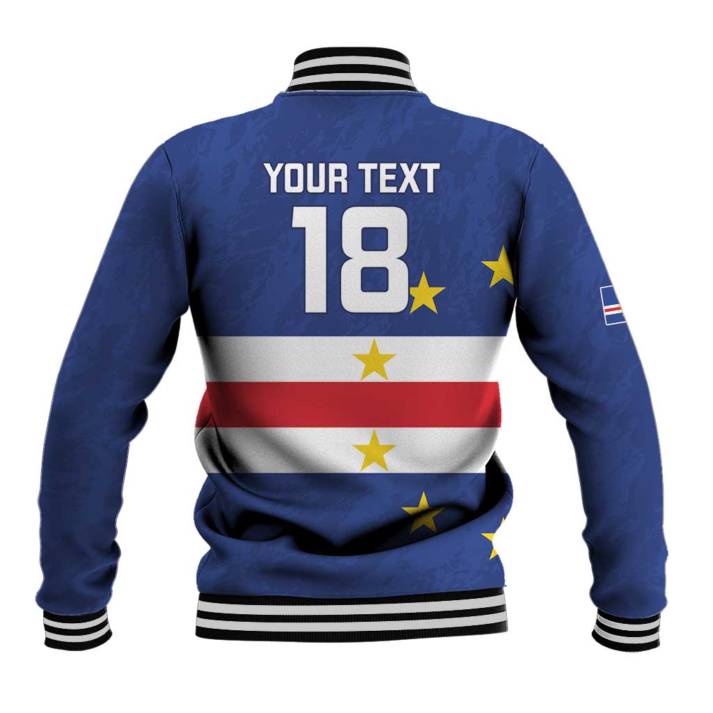 Cape Verde Football Custom Baseball Jacket Go Champion Sporty Style - Wonder Print Shop