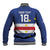 Cape Verde Football Custom Baseball Jacket Go Champion Sporty Style - Wonder Print Shop