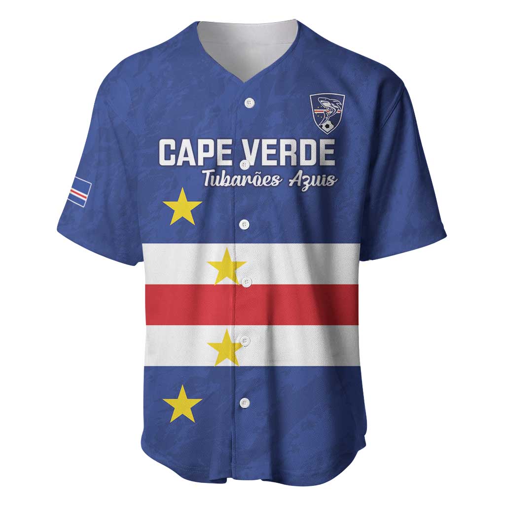 Cape Verde Football Custom Baseball Jersey Go Champion Sporty Style - Wonder Print Shop