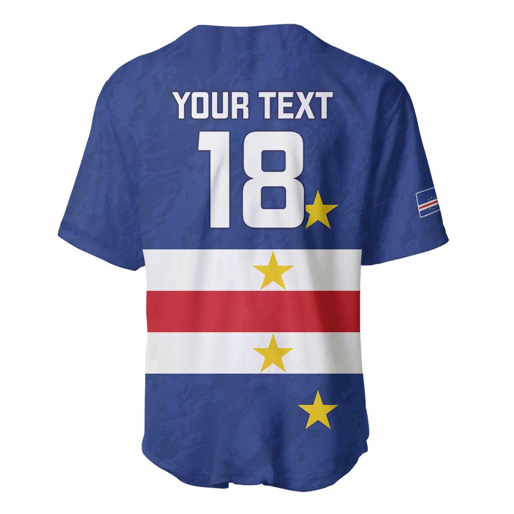 Cape Verde Football Custom Baseball Jersey Go Champion Sporty Style - Wonder Print Shop