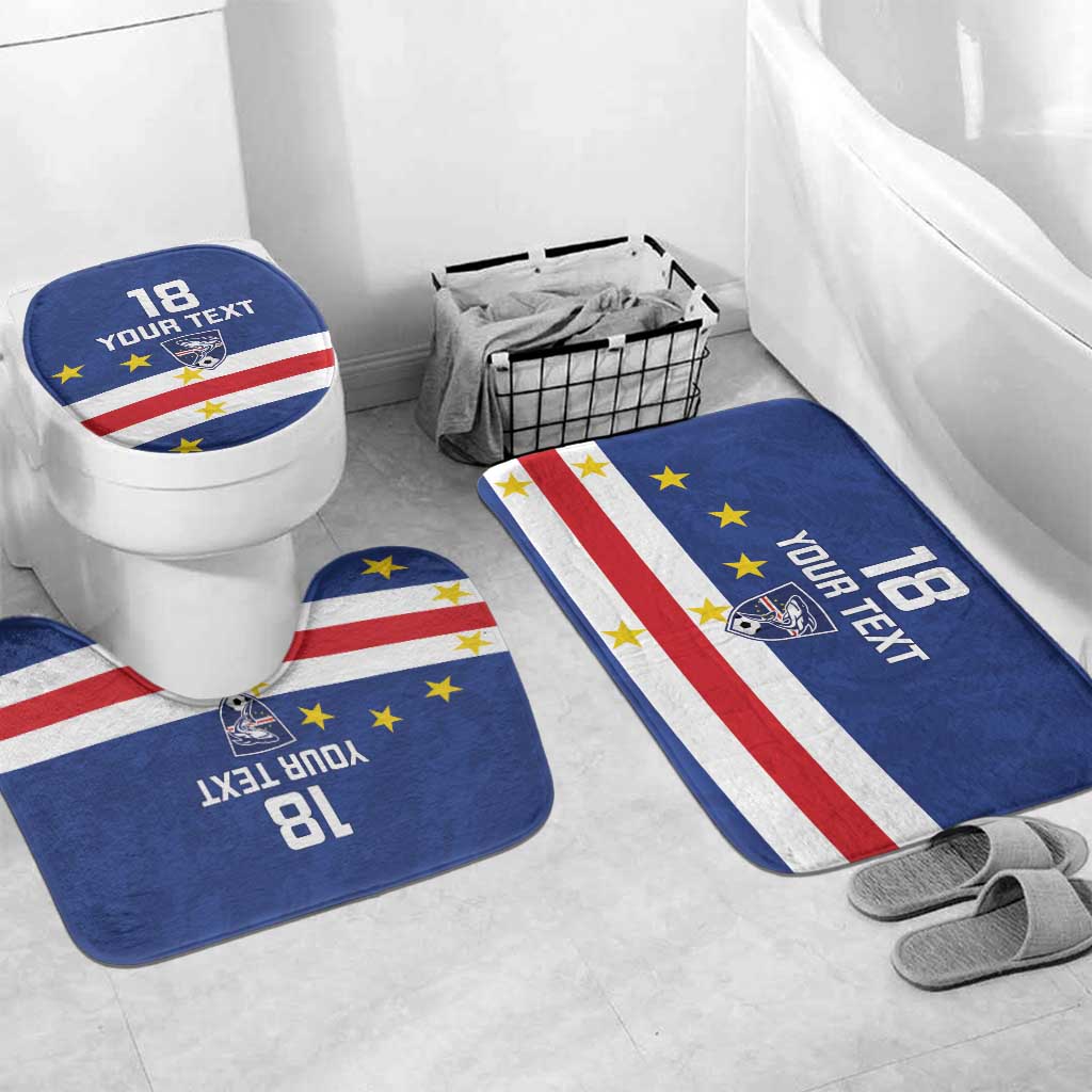 Cape Verde Football Custom Bathroom Set Go Champion Sporty Style - Wonder Print Shop