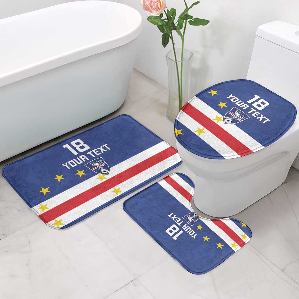 Cape Verde Football Custom Bathroom Set Go Champion Sporty Style - Wonder Print Shop