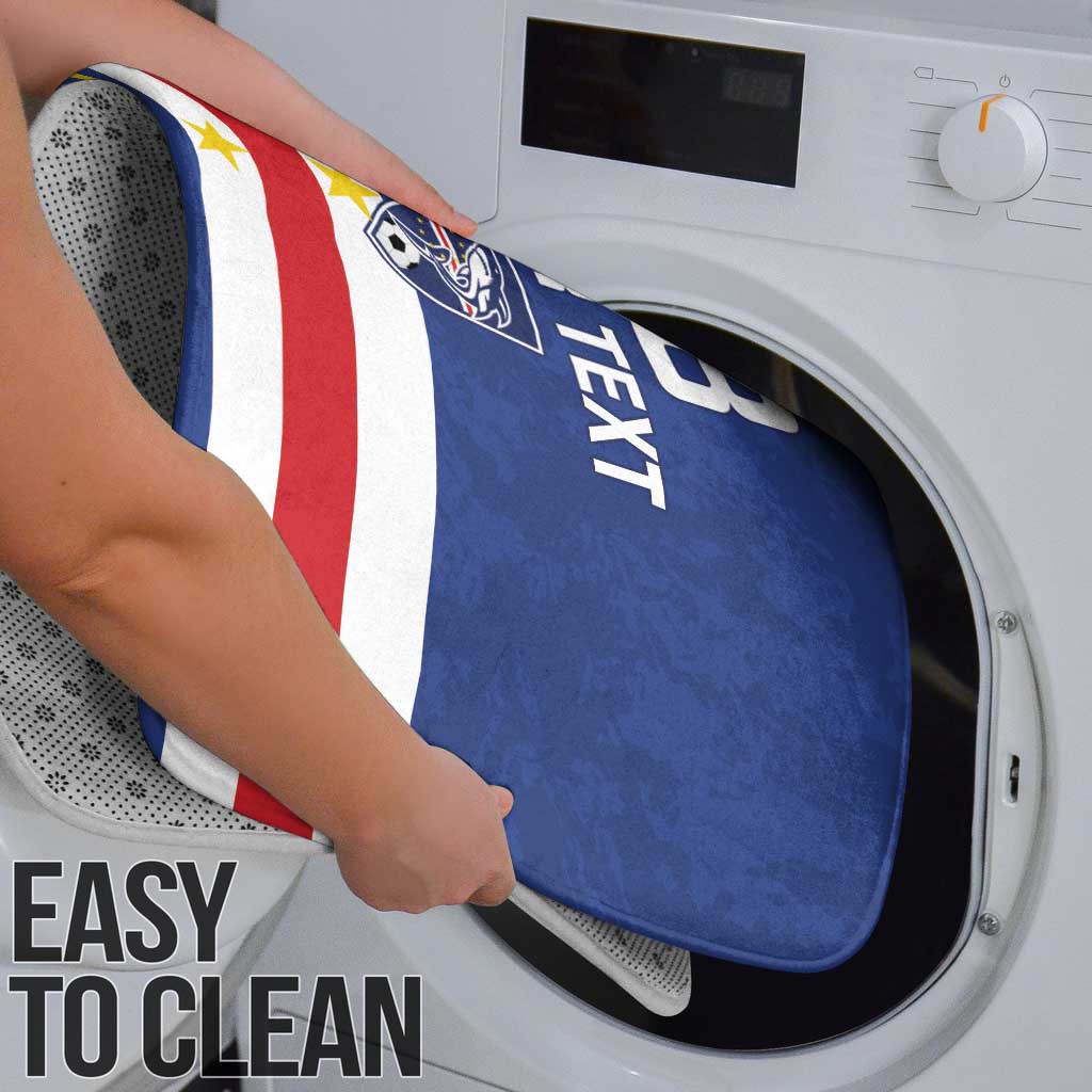 Cape Verde Football Custom Bathroom Set Go Champion Sporty Style - Wonder Print Shop