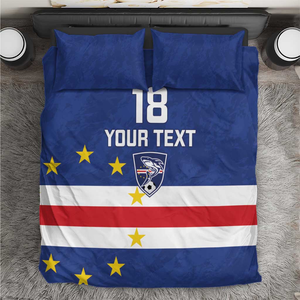 Cape Verde Football Custom Bedding Set Go Champion Sporty Style - Wonder Print Shop