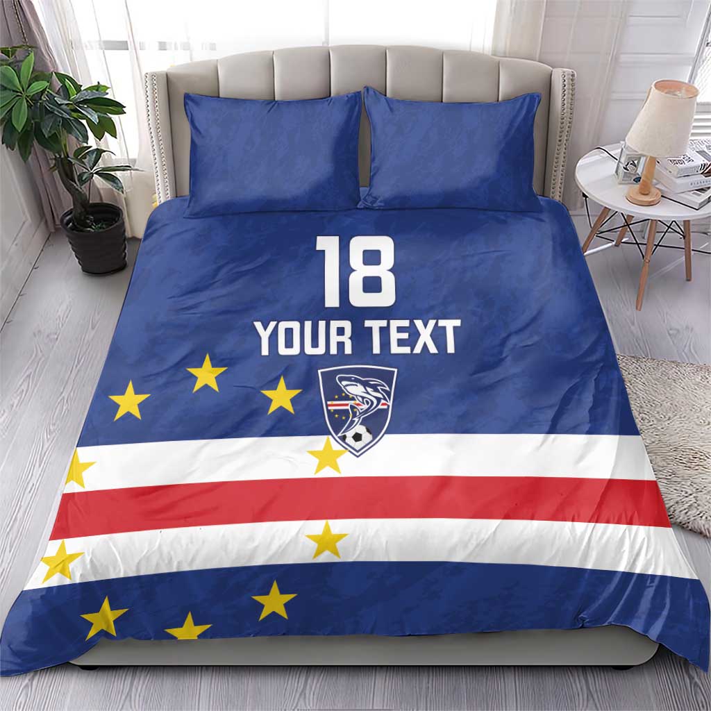 Cape Verde Football Custom Bedding Set Go Champion Sporty Style - Wonder Print Shop