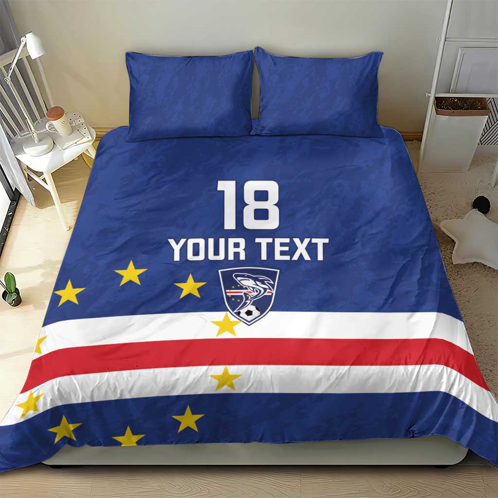 Cape Verde Football Custom Bedding Set Go Champion Sporty Style - Wonder Print Shop